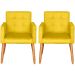 2 Cadeira Poltronas Conforto Para Escritório Sala Luxo MOBLAN decor
