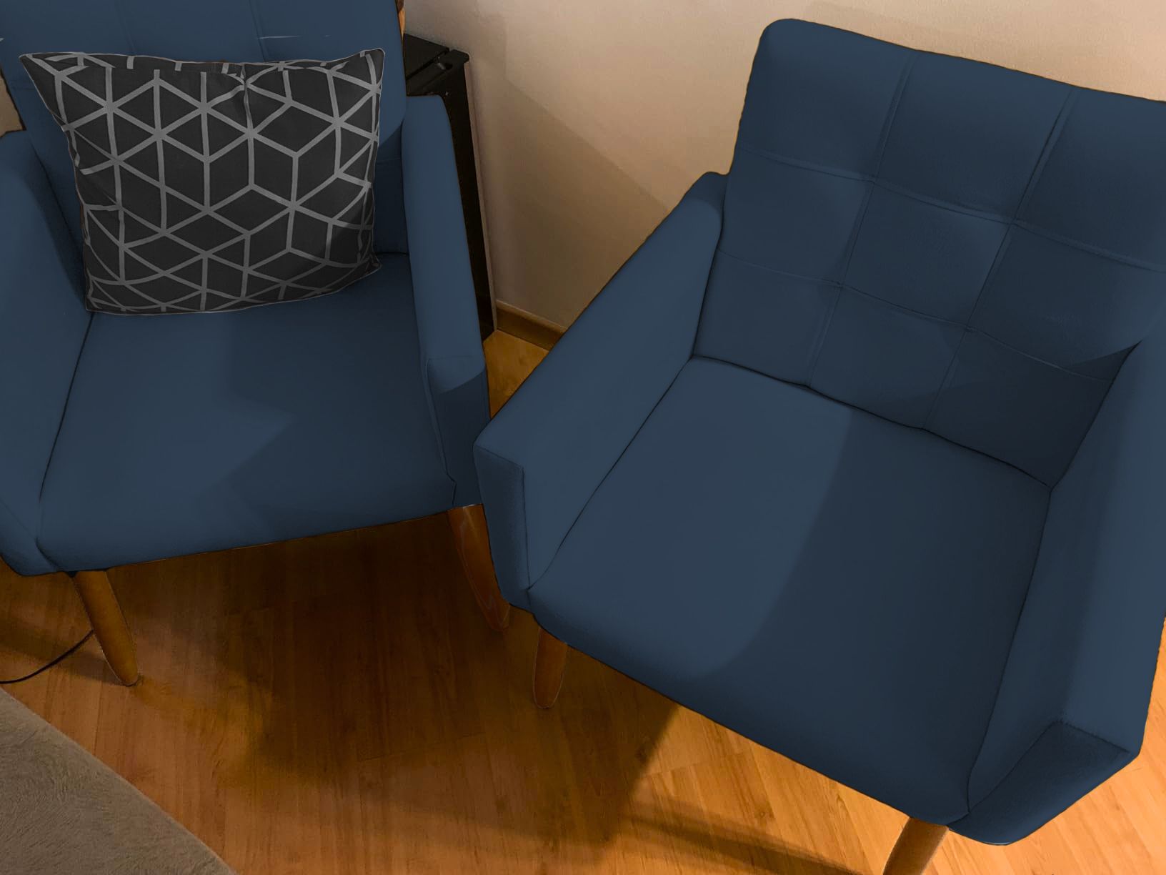 2 Cadeira Poltronas Conforto Para Escritório Sala Luxo MOBLAN decor