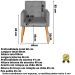 2 Cadeira Poltronas Conforto Para Escritório Sala Luxo MOBLAN decor