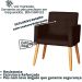 2 Cadeira Poltronas Conforto Para Escritório Sala Luxo MOBLAN decor