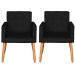 2 Cadeira Poltronas Conforto Para Escritório Sala Luxo MOBLAN decor