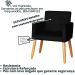 2 Cadeira Poltronas Conforto Para Escritório Sala Luxo MOBLAN decor