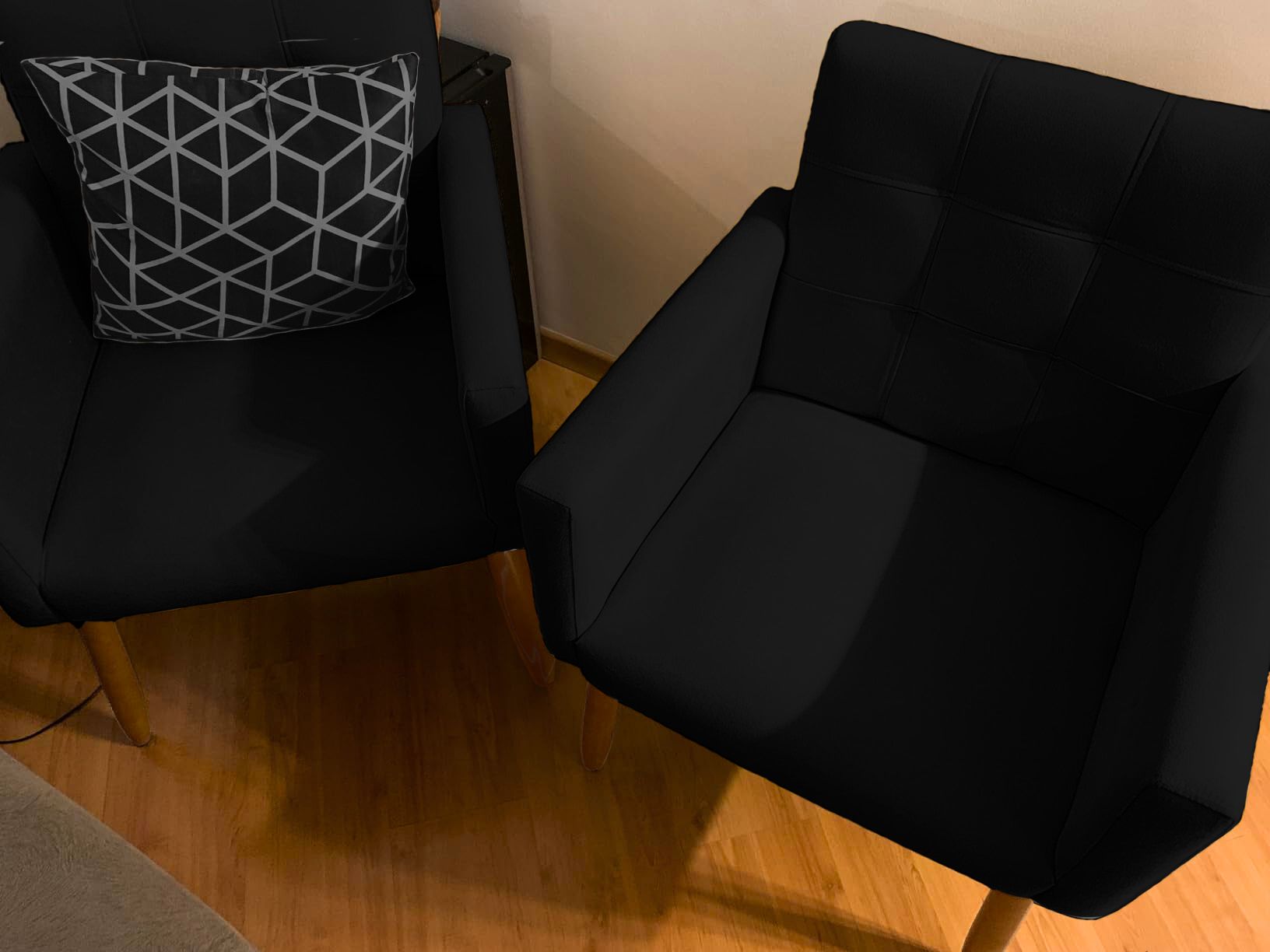 2 Cadeira Poltronas Conforto Para Escritório Sala Luxo MOBLAN decor