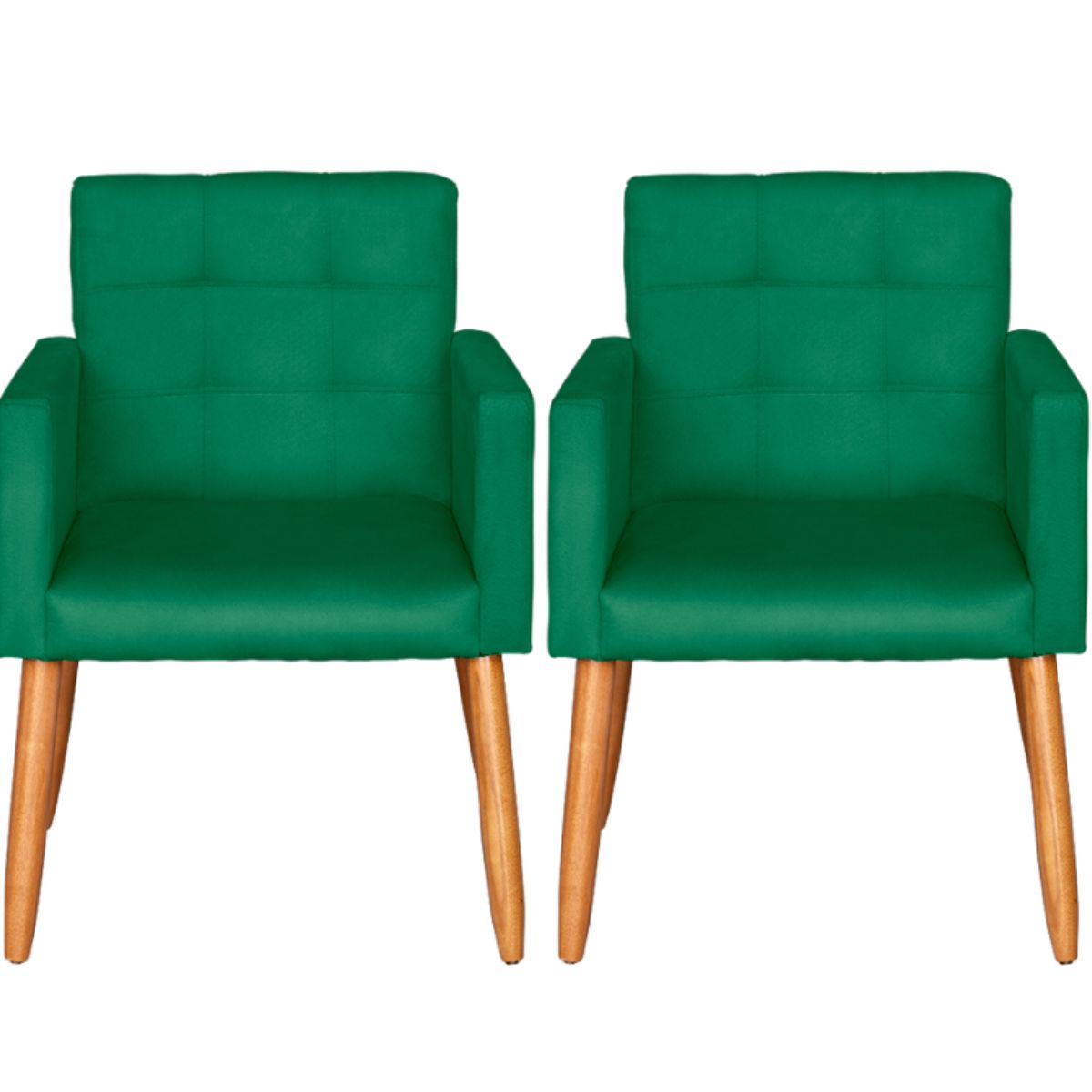 2 Cadeira Poltronas Conforto Para Escritório Sala Luxo MOBLAN decor