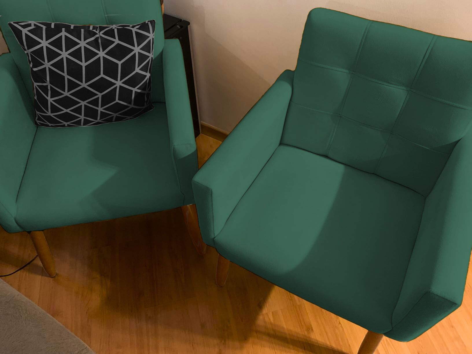 2 Cadeira Poltronas Conforto Para Escritório Sala Luxo MOBLAN decor
