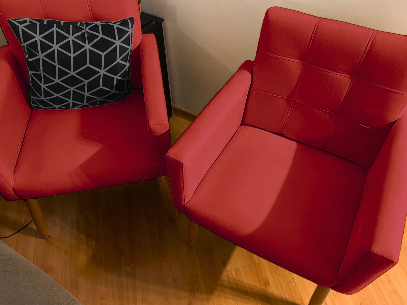 2 Cadeira Poltronas Conforto Para Escritório Sala Luxo MOBLAN decor