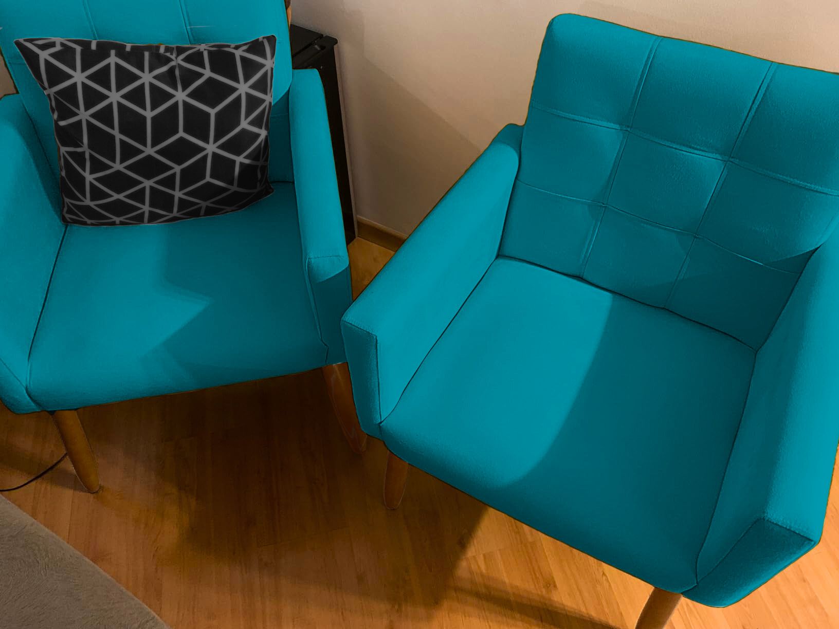 2 Cadeira Poltronas Conforto Para Escritório Sala Luxo MOBLAN decor