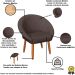 2 Poltronas Decorativa Corino Moderna para Sala de Estar Recepção Reforçada MOBLAN decor