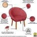 2 Poltronas Decorativa Corino Moderna para Sala de Estar Recepção Reforçada MOBLAN decor