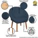 2 Poltronas Decorativa Moderna para Sala de Estar Recepção Reforçada MOBLAN decor