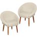 2 Poltronas Decorativa Moderna para Sala de Estar Recepção Reforçada MOBLAN decor