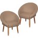 2 Poltronas Decorativa Moderna para Sala de Estar Recepção Reforçada MOBLAN decor