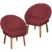 2 Poltronas Decorativa Moderna para Sala de Estar Recepção Reforçada MOBLAN decor