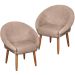 2 Poltronas Decorativa Moderna para Sala de Estar Recepção Reforçada MOBLAN decor