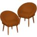 2 Poltronas Decorativa Moderna para Sala de Estar Recepção Reforçada MOBLAN decor
