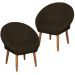 2 Poltronas Decorativa Moderna para Sala de Estar Recepção Reforçada MOBLAN decor