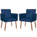 2 Poltronas Resistente para Recepção Confortável Corino Escritório MOBLAN decor