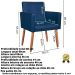 2 Poltronas Resistente para Recepção Confortável Corino Escritório MOBLAN decor