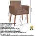 2 Poltronas Resistente para Recepção Confortável Corino Escritório MOBLAN decor