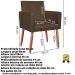 2 Poltronas Resistente para Recepção Confortável Corino Escritório MOBLAN decor