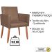 2 Poltronas Resistente para Recepção Confortável Corino Escritório MOBLAN decor