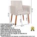 2 Poltronas Resistente para Recepção Confortável Corino Escritório MOBLAN decor