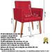 2 Poltronas Resistente para Recepção Confortável Corino Escritório MOBLAN decor