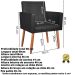 2 Poltronas Resistente para Recepção Confortável Corino Escritório MOBLAN decor