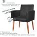 2 Poltronas Resistente para Recepção Confortável Corino Escritório MOBLAN decor