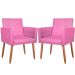 2 Poltronas Resistente para Recepção Confortável Corino Escritório MOBLAN decor
