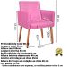 2 Poltronas Resistente para Recepção Confortável Corino Escritório MOBLAN decor
