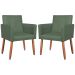 2 Poltronas Resistente para Recepção Confortável Corino Escritório MOBLAN decor