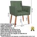 2 Poltronas Resistente para Recepção Confortável Corino Escritório MOBLAN decor