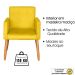 2 Poltronas Resistente para Recepção Confortável Escritório MOBLAN decor