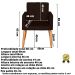 2 Poltronas Resistente para Recepção Confortável Escritório MOBLAN decor