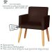 2 Poltronas Resistente para Recepção Confortável Escritório MOBLAN decor