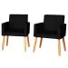 2 Poltronas Resistente para Recepção Confortável Escritório MOBLAN decor