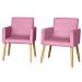 2 Poltronas Resistente para Recepção Confortável Escritório MOBLAN decor