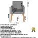 2 Poltronas Resistente para Recepção Confortável Escritório MOBLAN decor