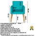 2 Poltronas Resistente para Recepção Confortável Escritório MOBLAN decor