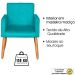 2 Poltronas Resistente para Recepção Confortável Escritório MOBLAN decor