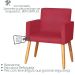 2 Poltronas Resistente para Recepção Confortável Escritório MOBLAN decor