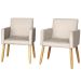 2 Poltronas Resistente para Recepção Confortável Escritório MOBLAN decor