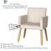 2 Poltronas Resistente para Recepção Confortável Escritório MOBLAN decor