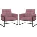 2 Poltronas com Base de Ferro Reforçada para Recepção MOBLAN decor