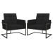 2 Poltronas com Base de Ferro Reforçada para Recepção MOBLAN decor