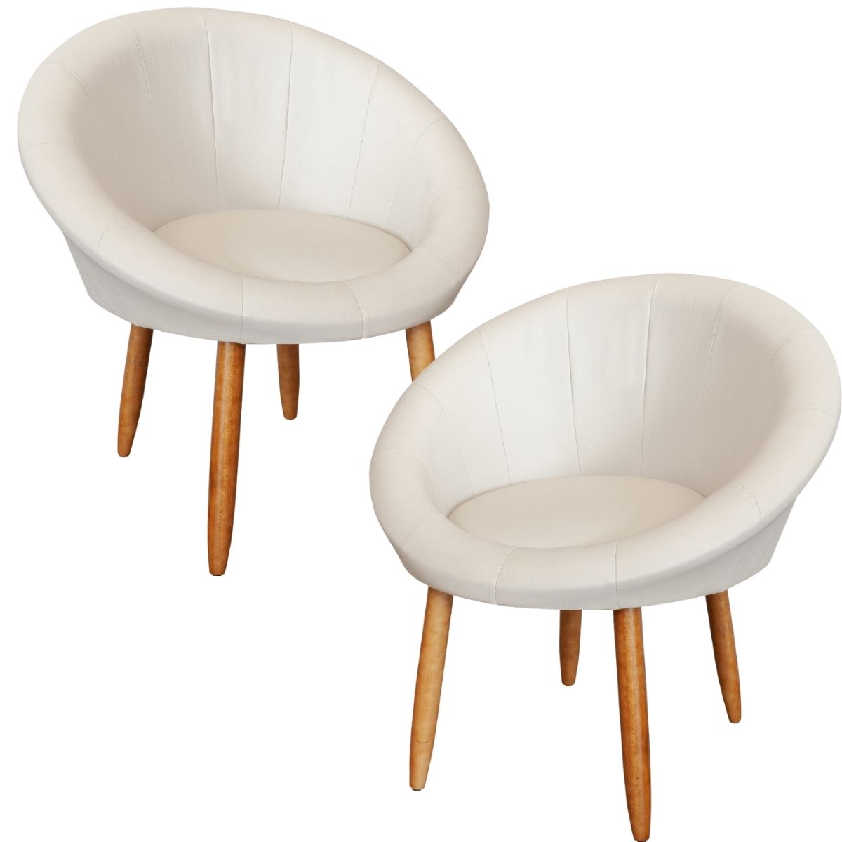 2 Poltronas moderna confortável para Sala de espera Corino Recepção MOBLAN decor