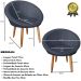 2 Poltronas moderna confortável para Sala de espera Corino Recepção MOBLAN decor