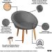 2 Poltronas moderna confortável para Sala de espera Corino Recepção MOBLAN decor