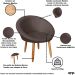 2 Poltronas moderna confortável para Sala de espera Corino Recepção MOBLAN decor